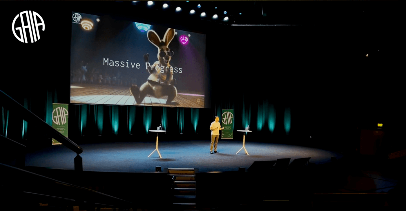 Conference keynote stage